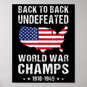 Poster Retour À Retour La Guerre Mondiale Indéférée Champ