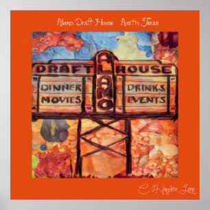 Poster Retour Austin Alamo Ébauche de la maison