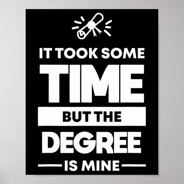 Poster Retour Cadeaux d'études universitaires pour adulte (Devant)