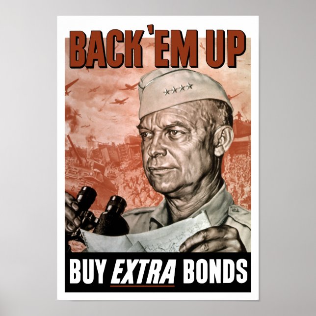Poster Retour "Em Up" — Général Eisenhower (Devant)