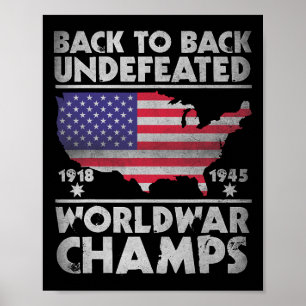 Poster Retour Retour Retour Guerre Mondiale Indéférée Cha