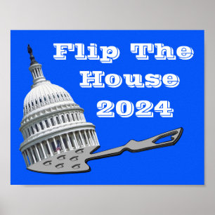 Poster Retourner Le Vote De La Chambre Bleu 2024