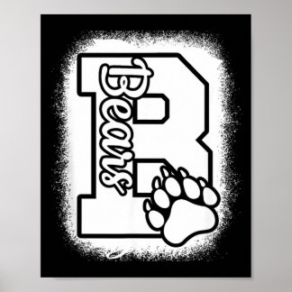 Poster Retournez encourager les Bears du lycée Bears à la