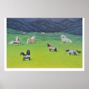 Poster Retraite de cheval de carrousel