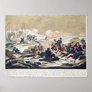 Poster Retraite de Moscou, gravée par J. Hassell