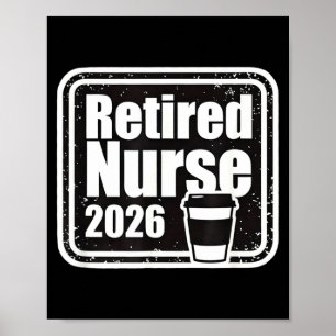 Poster Retraite d'infirmière retraitée drôle
