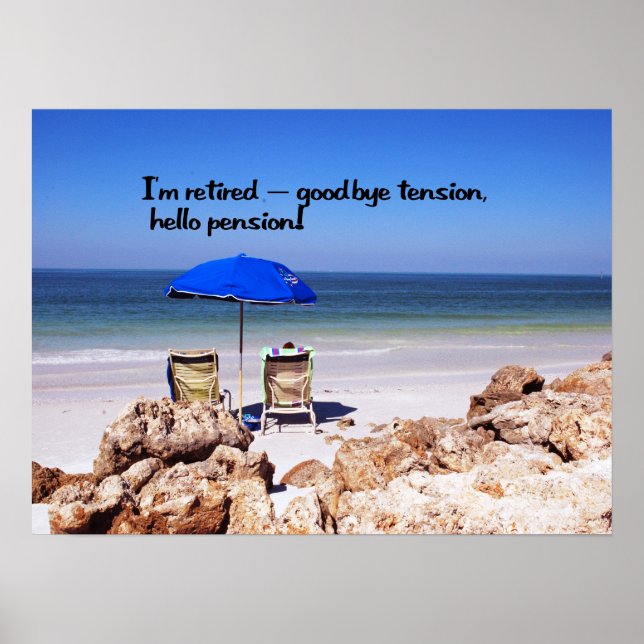 Poster Retraite et pension (Devant)