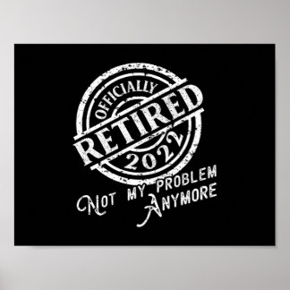 Poster Retraite officielle 2022 Parti de retraite Retrait