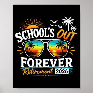 Poster Retraite Vie Retraite 2026 Enseignant Retraité
