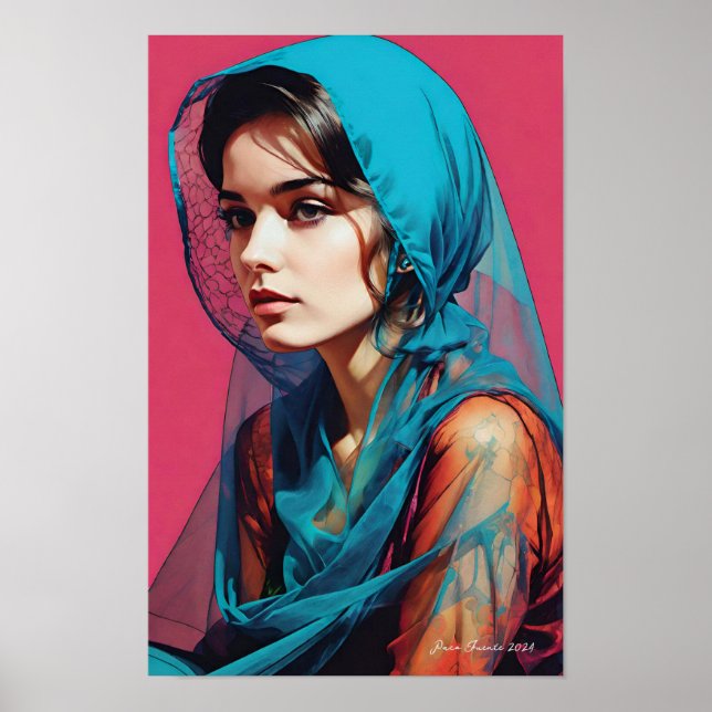 Poster Retrato pop 80 (Devant)