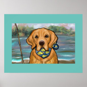 Poster Retriever doré