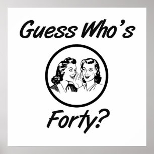 Poster Retro 40e anniversaire