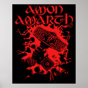 Poster Retro Amon Amarth Live Love Music Forever