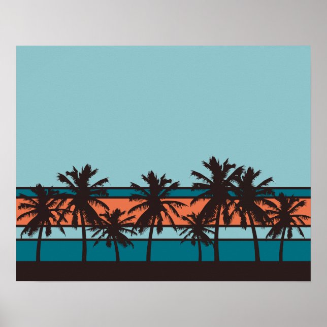 Poster Retro Beach (Devant)