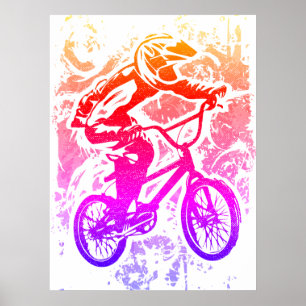 Poster Retro Bmx - Poster Vintage Bmx Bike Imprime
