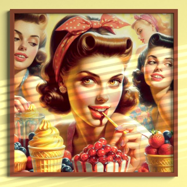 Poster Retro Candy Girls (Créateur téléchargé)