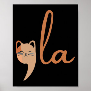 Poster Retro Cat Comma La Kamala Harris Pour Président 20