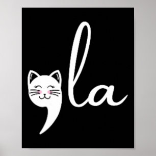 Poster Retro Cat Comma La Kamala Harris Pour Président 20