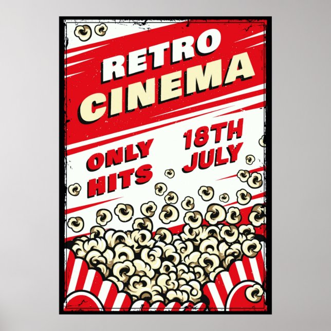 Poster Retro Cinema | Vintage Classic Retro (Devant)