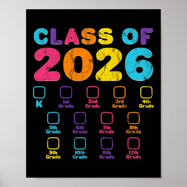 Poster Retro Cl De 2026 Espace Pour Vérification De Note  (Devant)
