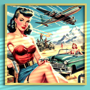 Poster Retro Classic Pin Up