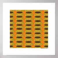 Poster Retro Cups Café Pop Art