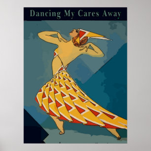 Poster Retro Dancer,