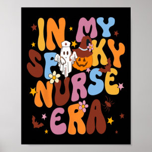 Poster Rétro Dans Mon Époque Éffrayante Infirmière Drôle