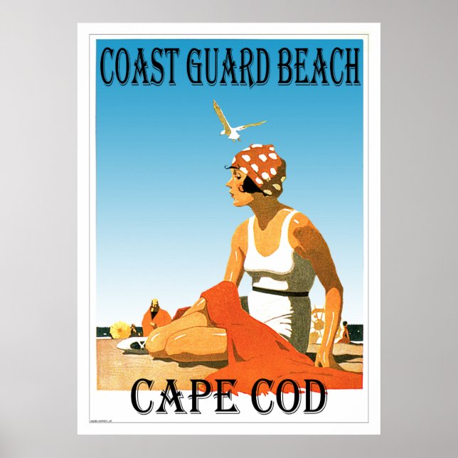 Poster rétro de Cape Cod de la Garde côtière (Devant)