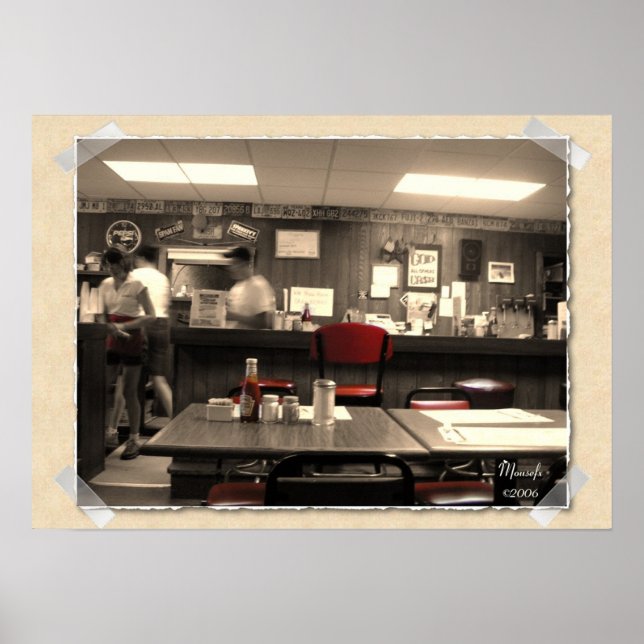 Poster Retro Diner (Devant)