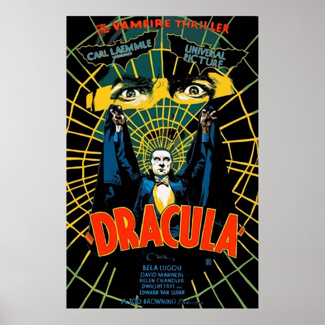 Poster Retro Dracula (Devant)