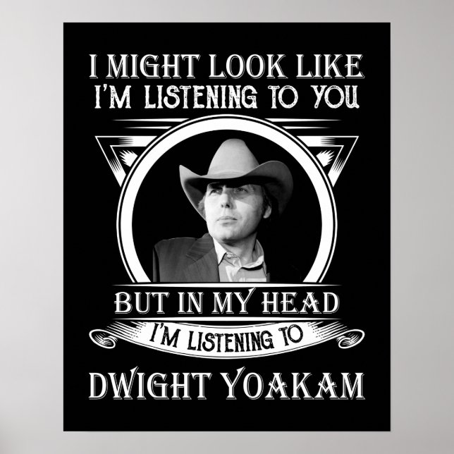 Poster Retro Dwight Dwight Yoakam's Gift Men Femmes.png (Devant)