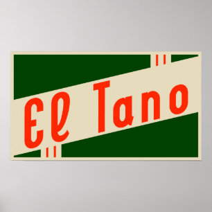 Poster rétro el tano