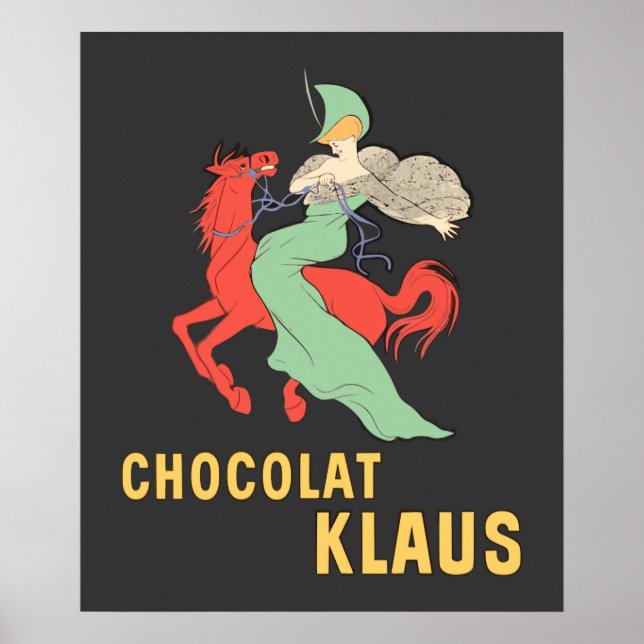 Poster Retro et Chocolat Klaus (Devant)