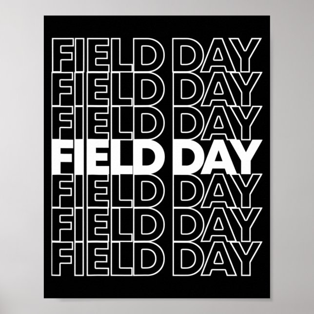 Poster Retro Field Day (Devant)