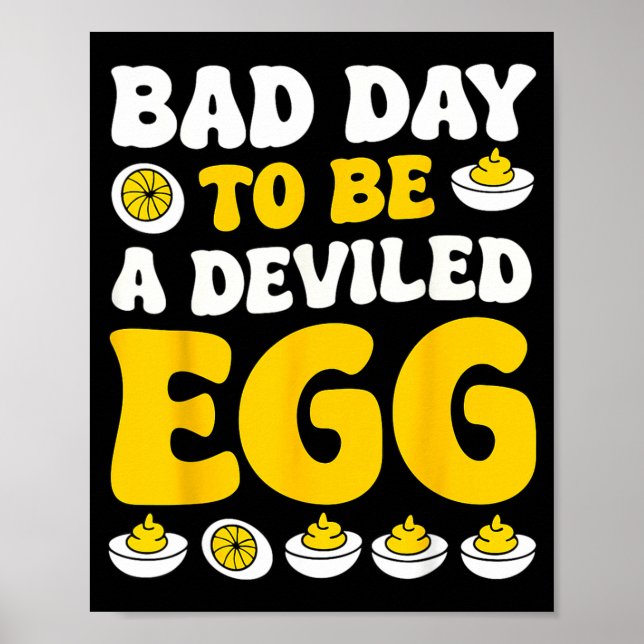 Poster Retro Funny Thanksgiving Dinner Bad Day To Be A De (Devant)