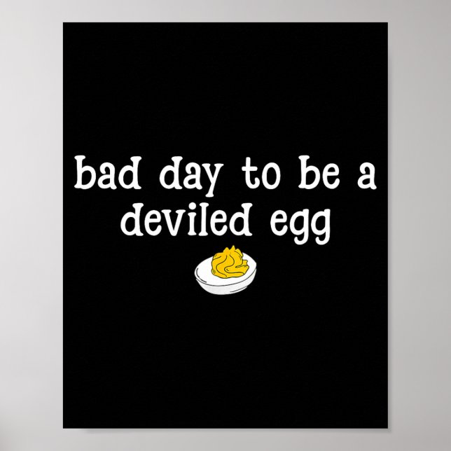 Poster Retro Funny Thanksgiving Dinner Bad Day To Be A De (Devant)