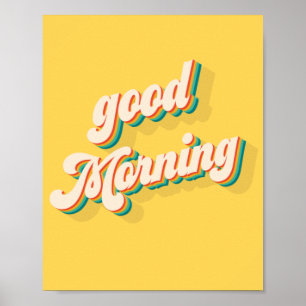Poster Retro Good Morning