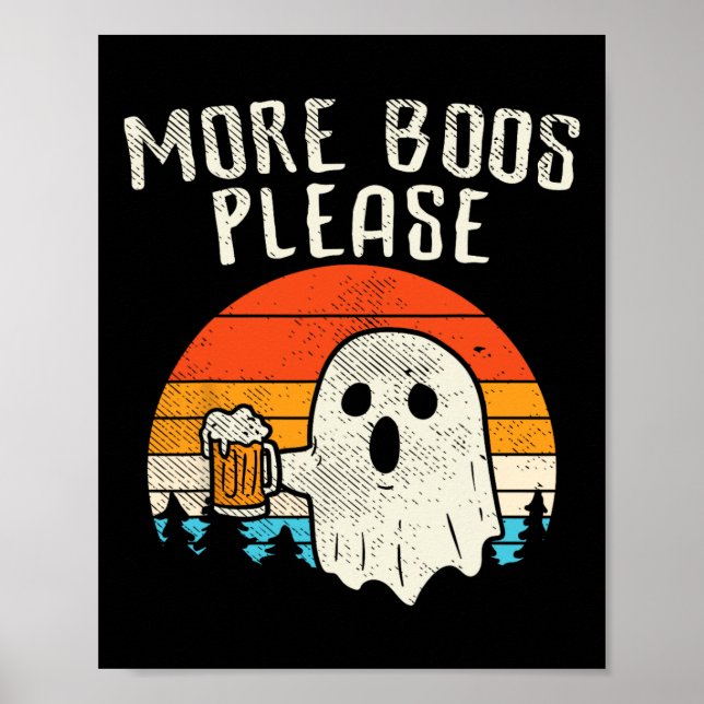 Poster Retro Halloween Drinki (Devant)