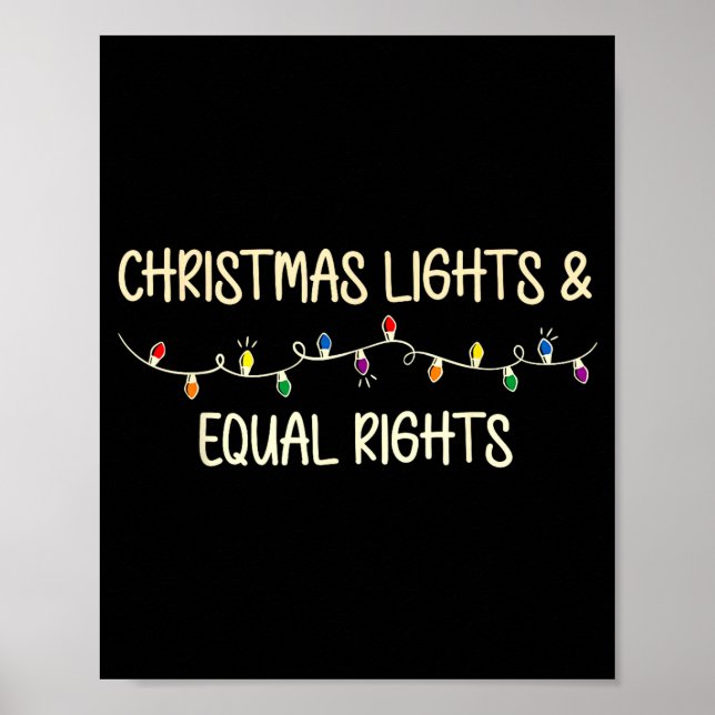 Poster Retro Holiday Lights &amp; Reproductive Rights Xma (Devant)