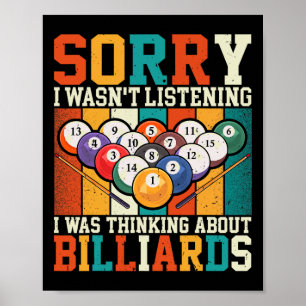 Poster Rétro Je n'écoutais pas que je pensais à Bill