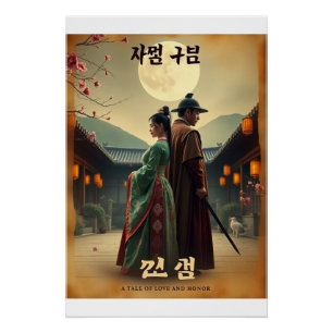 Poster rétro K-Drama - Joseon Romance
