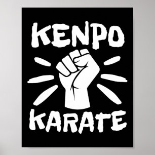 Poster Retro Kenpo Karate Kempo Karate Arts martiaux