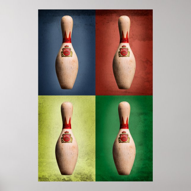 Poster Retro King Pins (Devant)