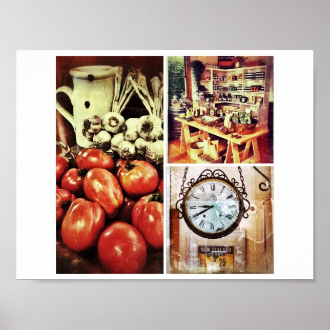Poster Retro Kitchen Photo (Devant)