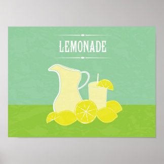 Poster Retro Lemonade