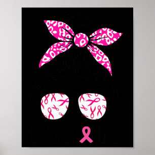 Poster Rétro Léopard Sensibilisation au Cancer du Sein J'