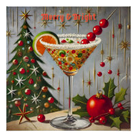 Retro les années 50 Merry Bright Christmas Candy C