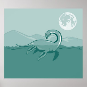 Poster rétro Loch Ness Monster