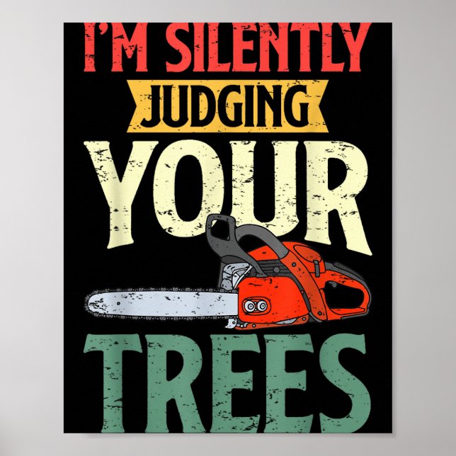 Poster Retro Logger Lumberjack Arborist Dad Apparel Co. S (Devant)